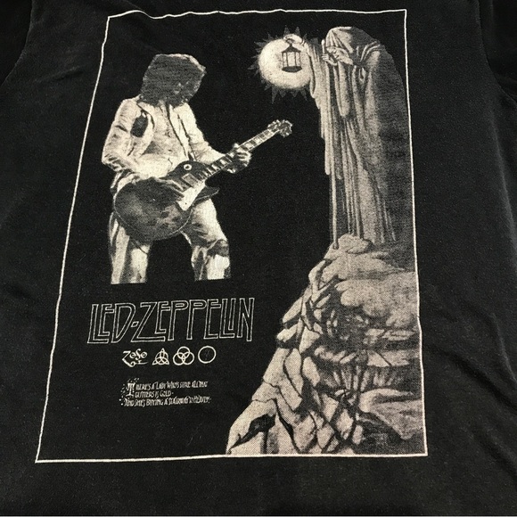 Led Zeppelin Concert Stairway to Heaven Medium T-Shirt Vintage - Picture 3 of 5